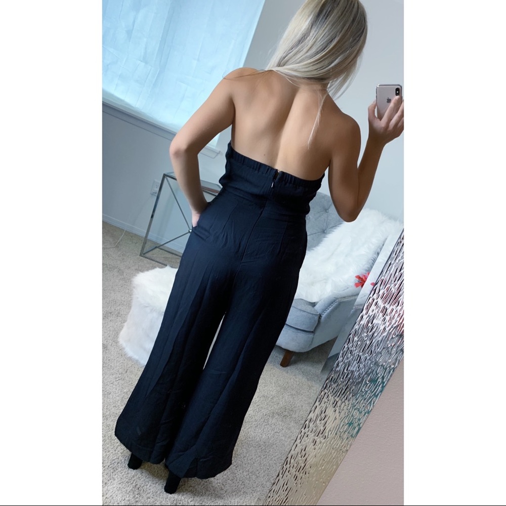 💕ONE LEFT💕 Alyssa Strapless Jumpsuit - Picture 4 of 7